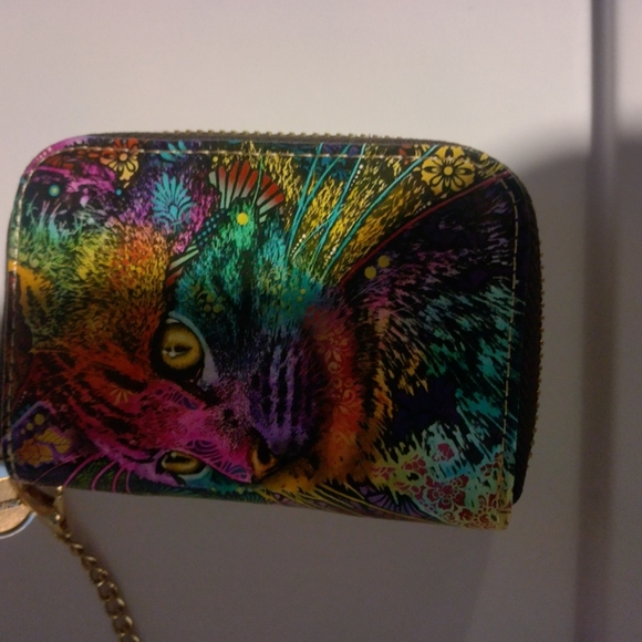 Colorful Cat Print Wallet - Picture 1 of 3